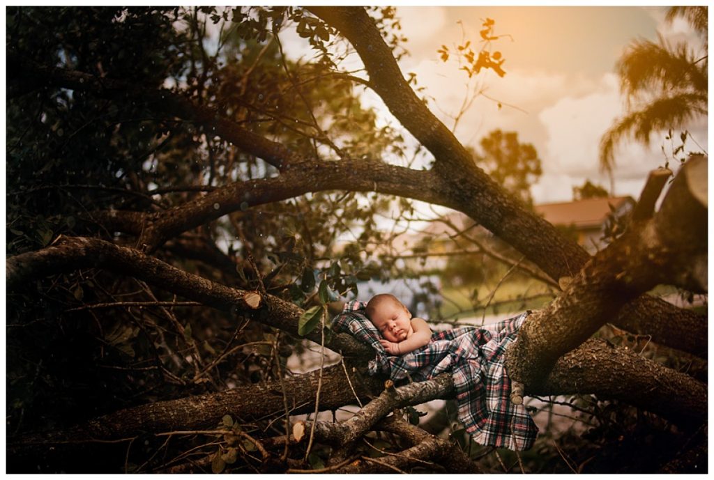 in-home lifestyle newborn photography session fort myers florida