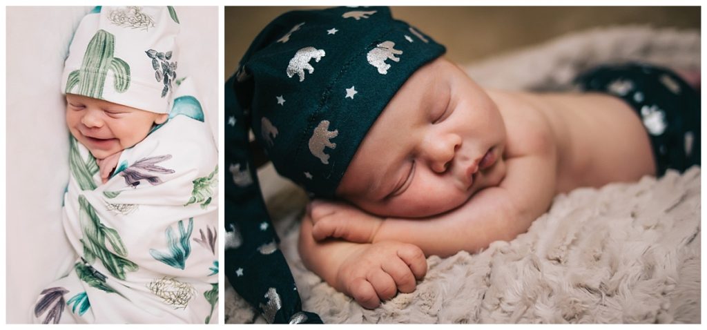 in-home lifestyle newborn photography session fort myers florida